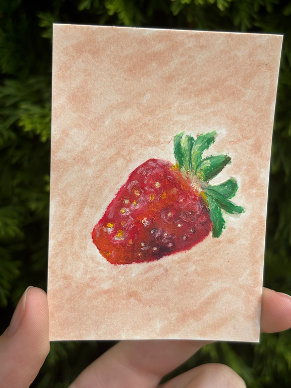 Sweet Strawberry (Fruits of Summer series) aceo art card