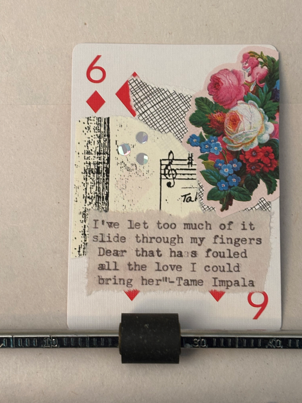 Rainy May #1 collage by Mazerzine Tame Impala floral aceo art card