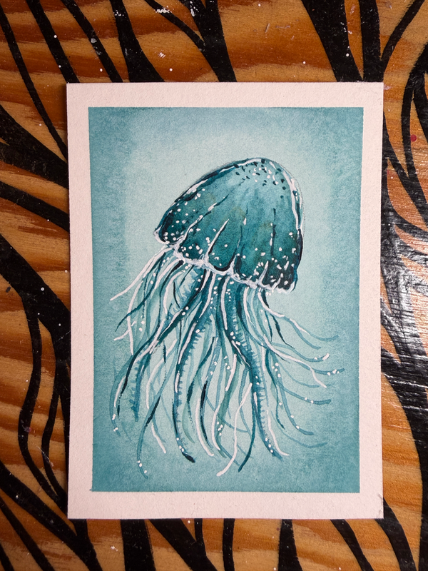 Adrift aceo art card