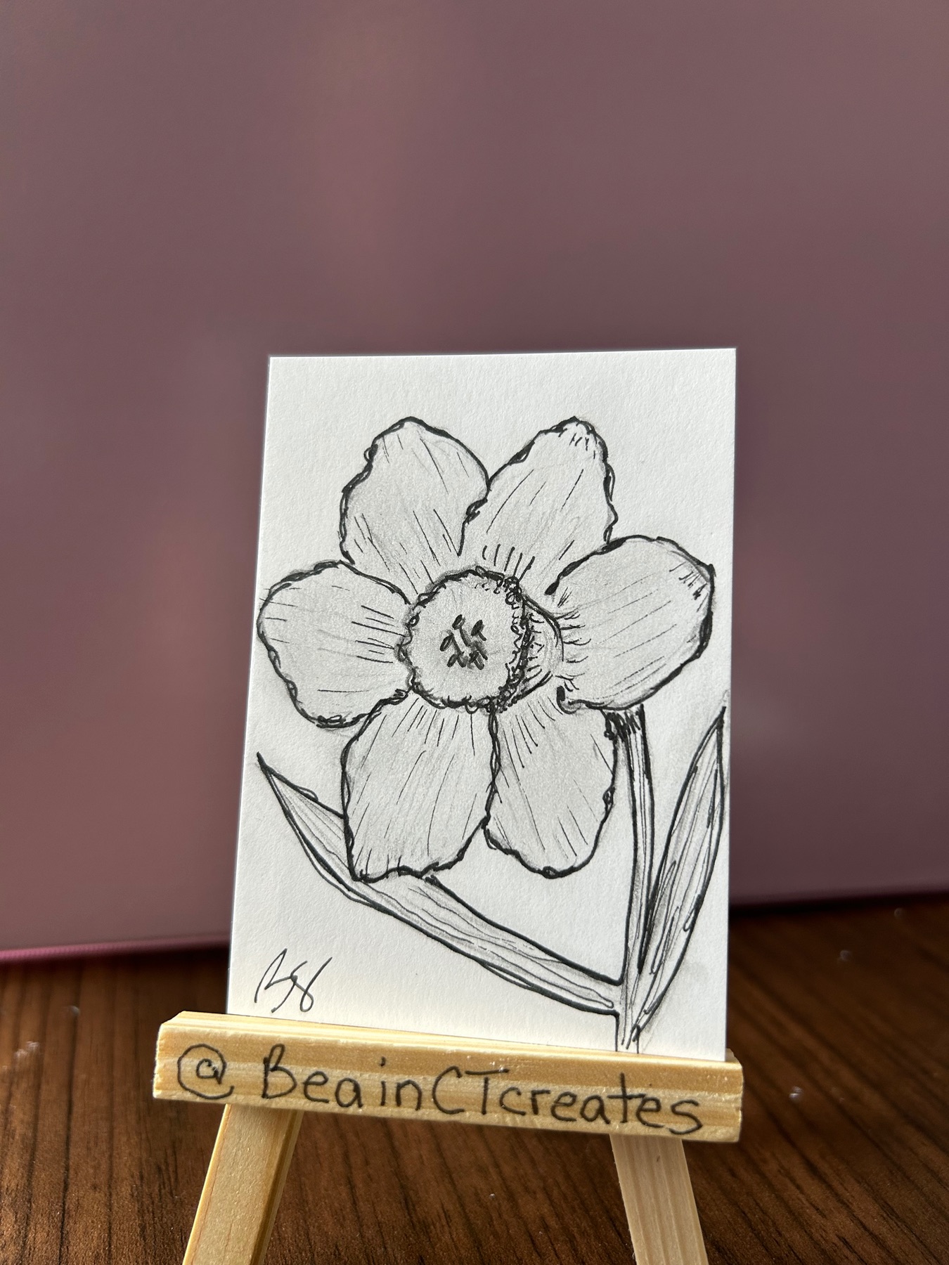 Nighttime in Spring aceo art card