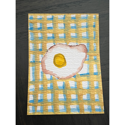 Sunny Side Up aceo art card thumbnail 1
