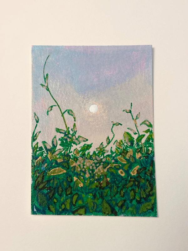 Dusk aceo art card