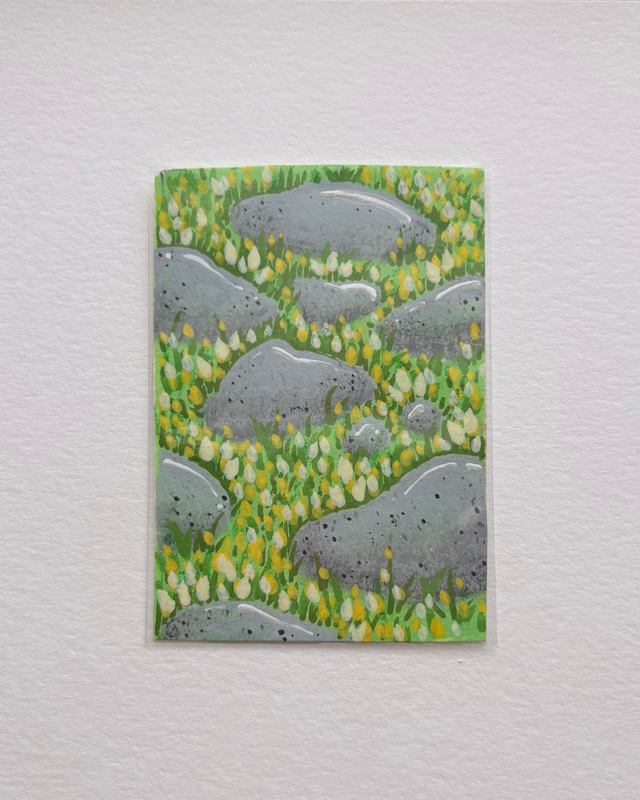 Field & Stone - Elements Series #2 aceo art card