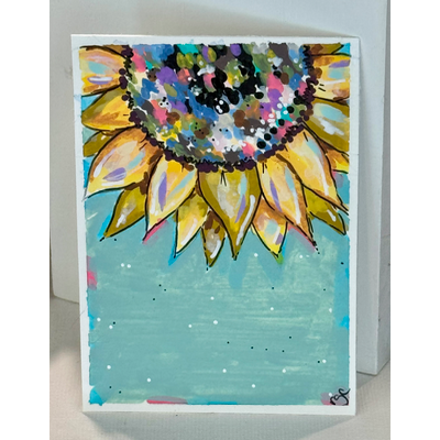 Sunflower Daydreams aceo art card thumbnail 2
