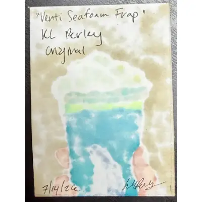 Venti Seafoam Frap aceo art card thumbnail 3