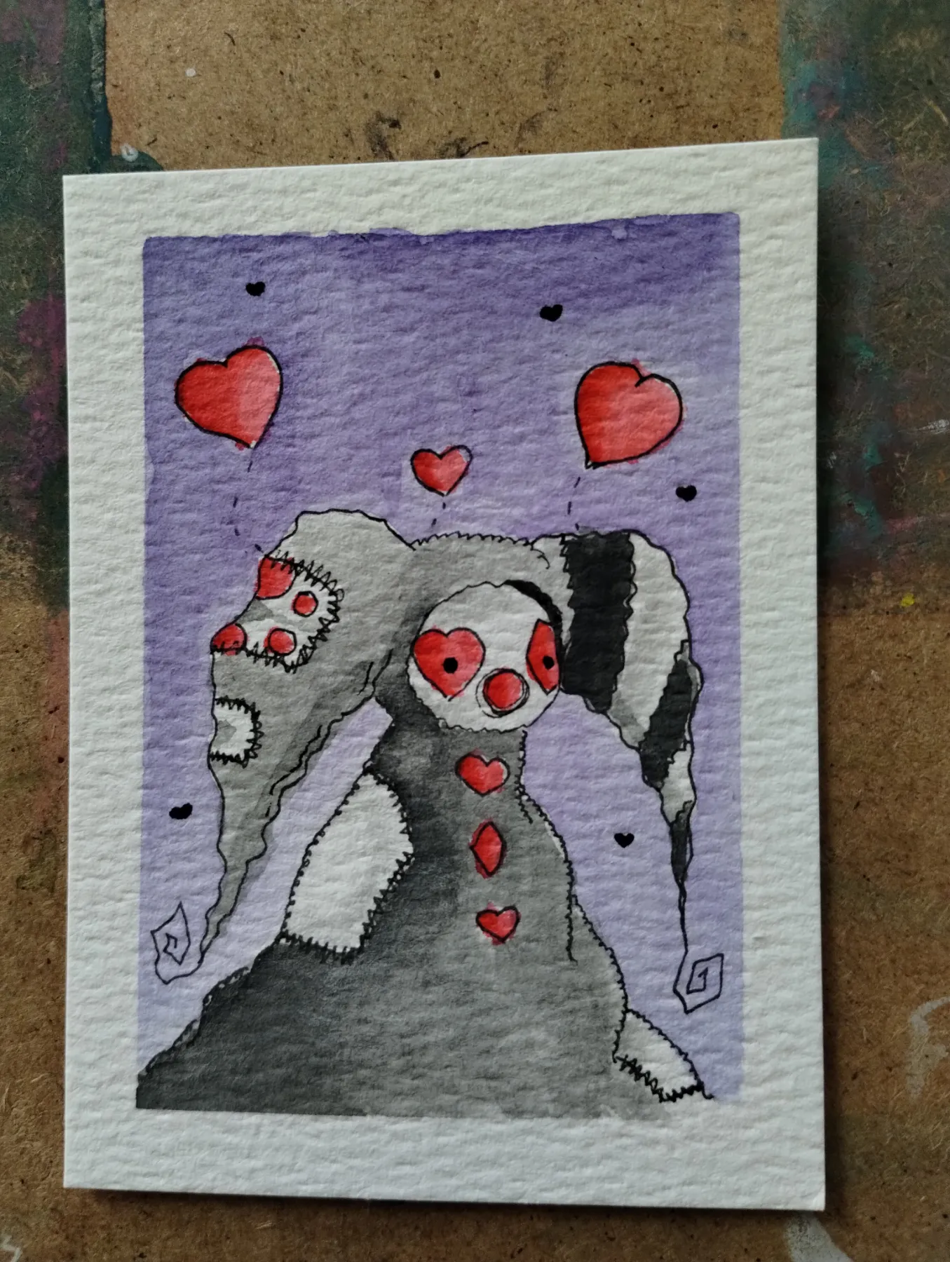 Lovingly aceo art card