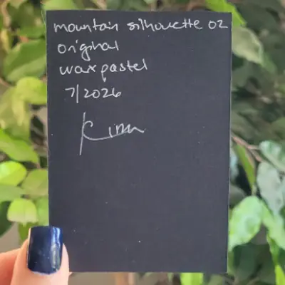 Mountain Silhouette 02 aceo art card thumbnail 2
