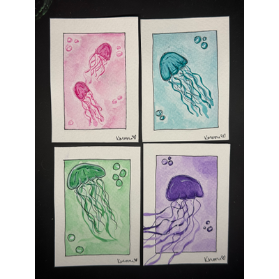 The Jellies Collection aceo art card thumbnail 1