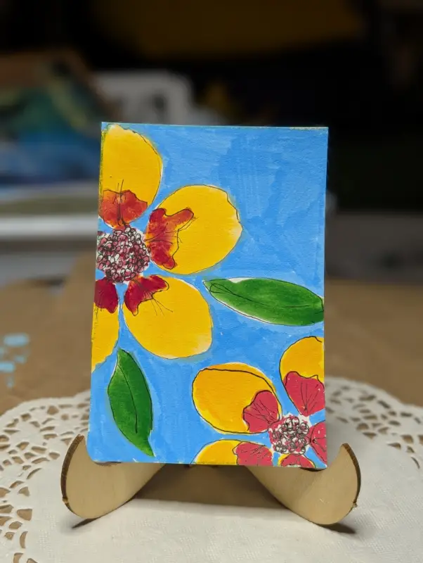 Always tropical II aceo art card