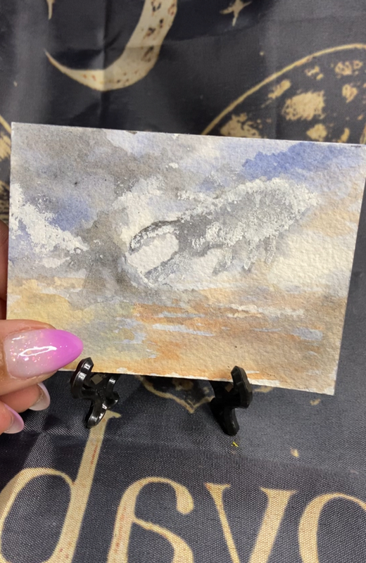 Bug day dreaming aceo art card
