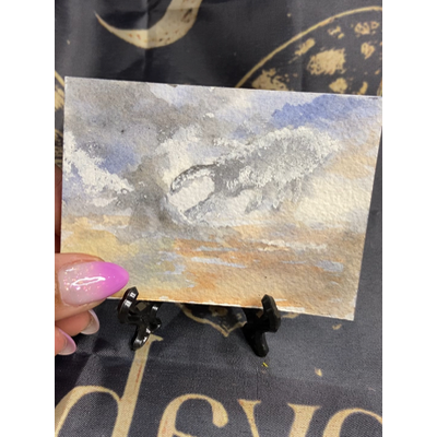 Bug day dreaming aceo art card thumbnail 1