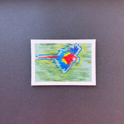 in flight aceo art card thumbnail 2