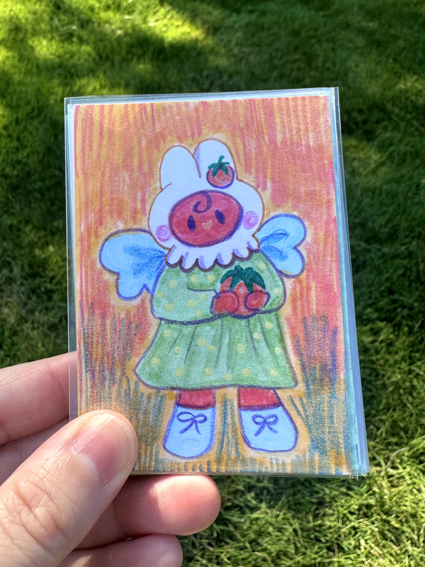 Tomato Fairy aceo art card