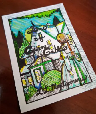 Anne of Green Gables Book Cover aceo art card thumbnail 2