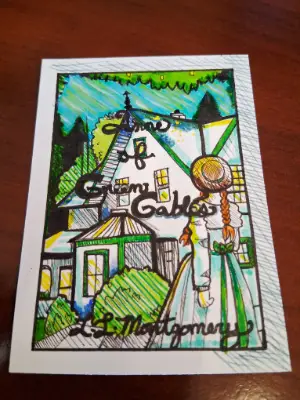 Anne of Green Gables Book Cover aceo art card thumbnail 3