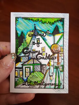 Anne of Green Gables Book Cover aceo art card thumbnail 4