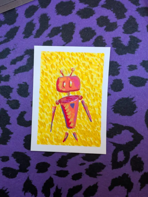 Shirley | Doodle-bot | A Bit of Terrific aceo art card