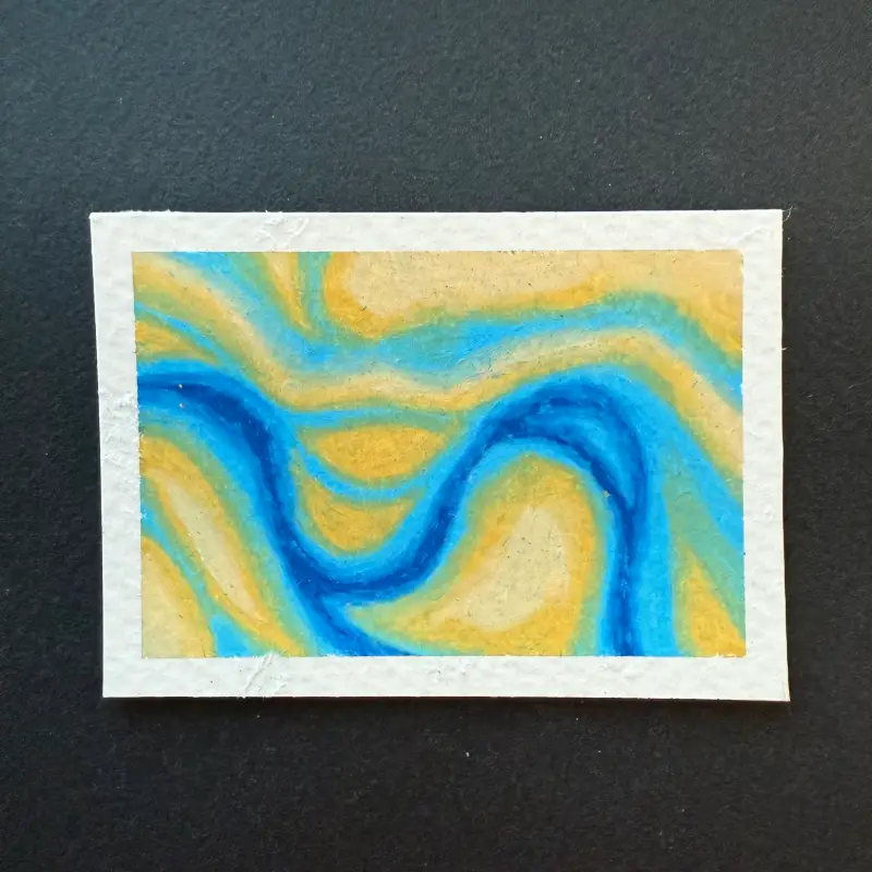 abstract ii aceo art card