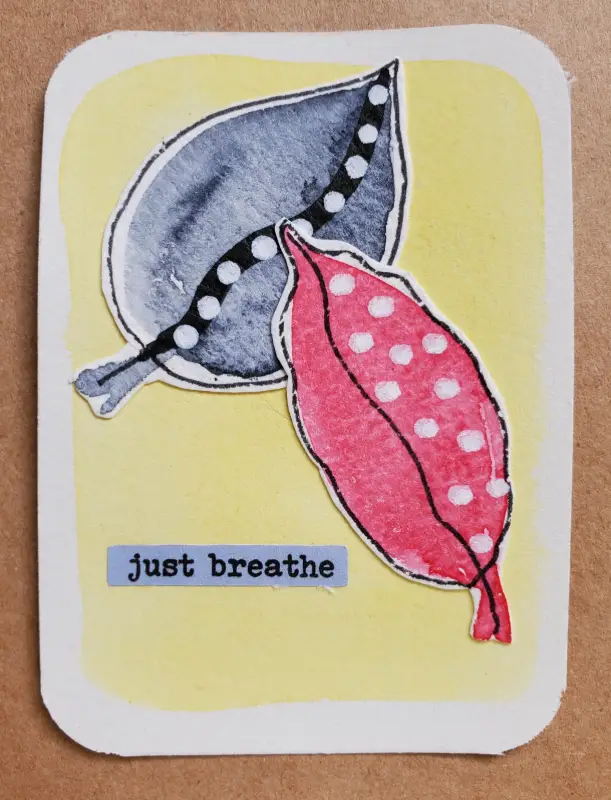 Just Breathe aceo art card