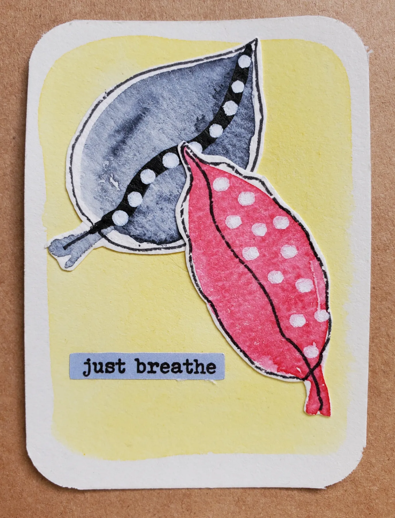 Just Breathe aceo art card