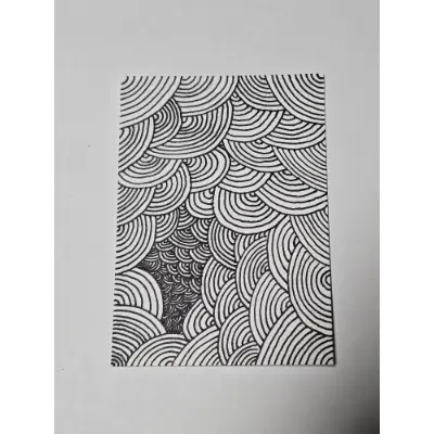 Swirling Down aceo art card thumbnail 2