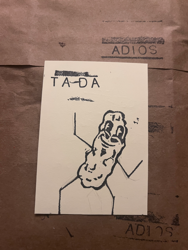 Ta-da pickle aceo art card