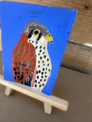 Kestrel aceo art card thumbnail 2