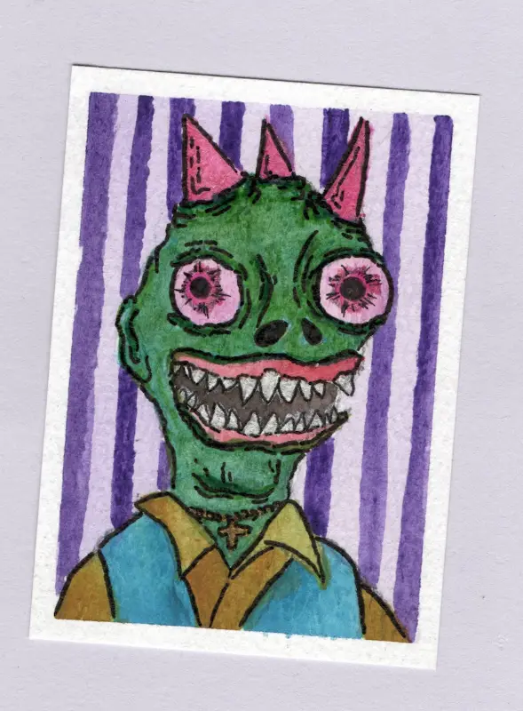 Karl Frögstein aceo art card