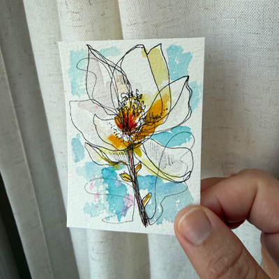 Magnolia aceo art card thumbnail 2