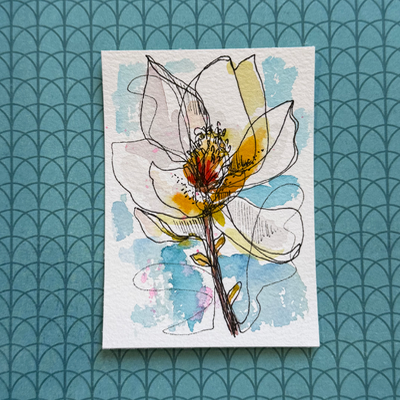 Magnolia aceo art card thumbnail 1