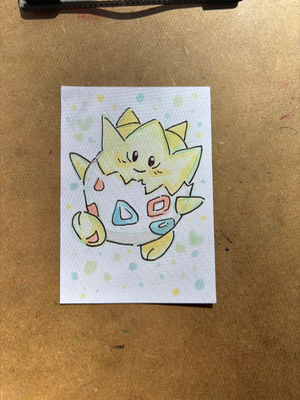 “Togepi” Pokemon aceo art card thumbnail 1