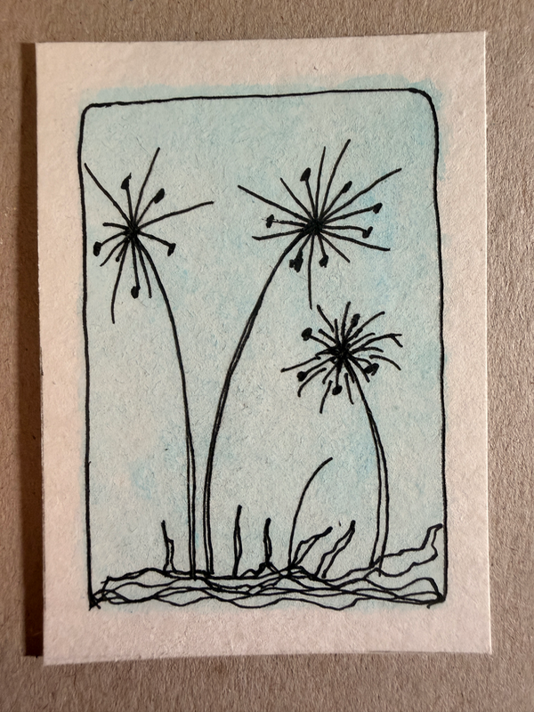 Willow Line art by Patricia Cobo aceo art card