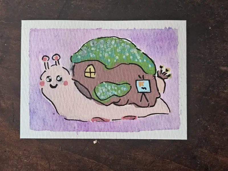 Little Garden aceo art card