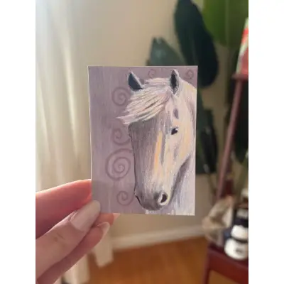 Whimsy Horse aceo art card thumbnail 1
