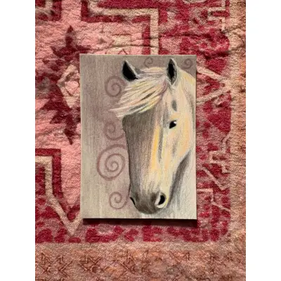 Whimsy Horse aceo art card thumbnail 2