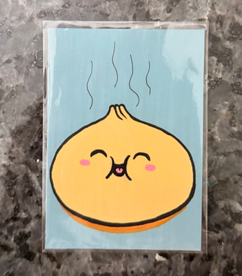 Kawaii Dumpling aceo art card thumbnail 1