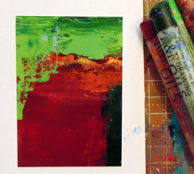 Moab original oil painting ACEO aceo art card