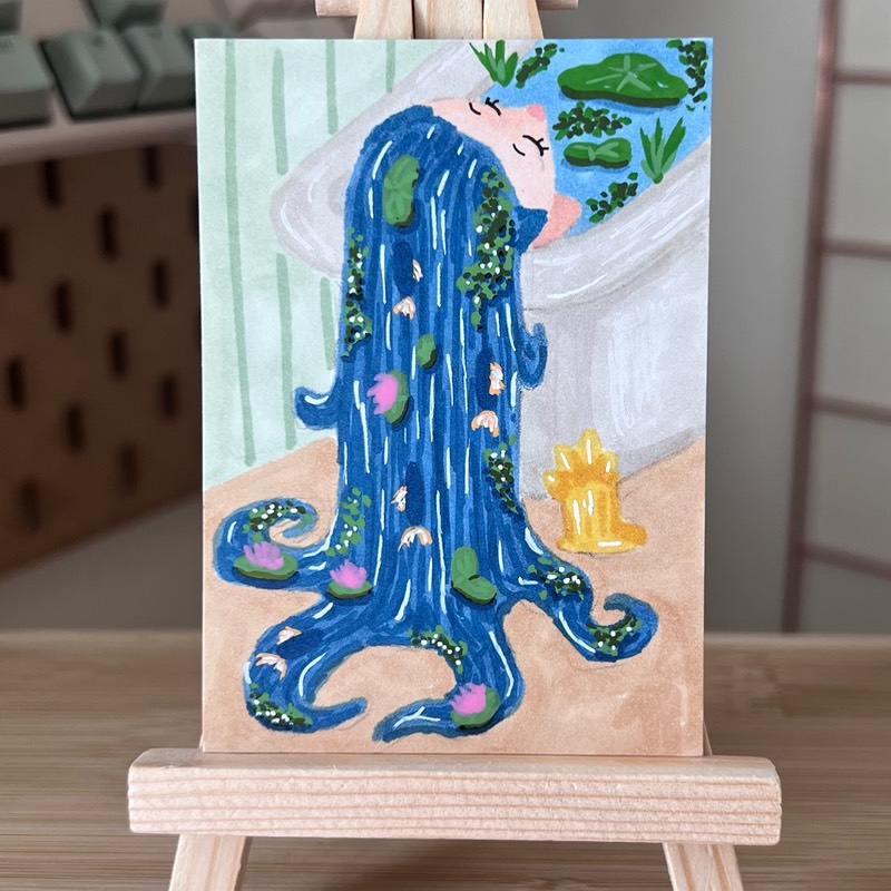 still aceo art card