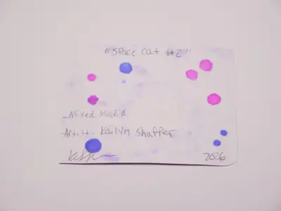 Space Cat #2 aceo art card thumbnail 3