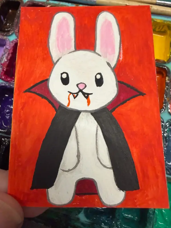 Slayer of Carrots aceo art card