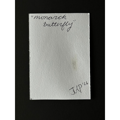 Monarch Butterfly aceo art card thumbnail 2