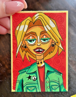 Punk Is Still Alive: Reese aceo art card thumbnail 2
