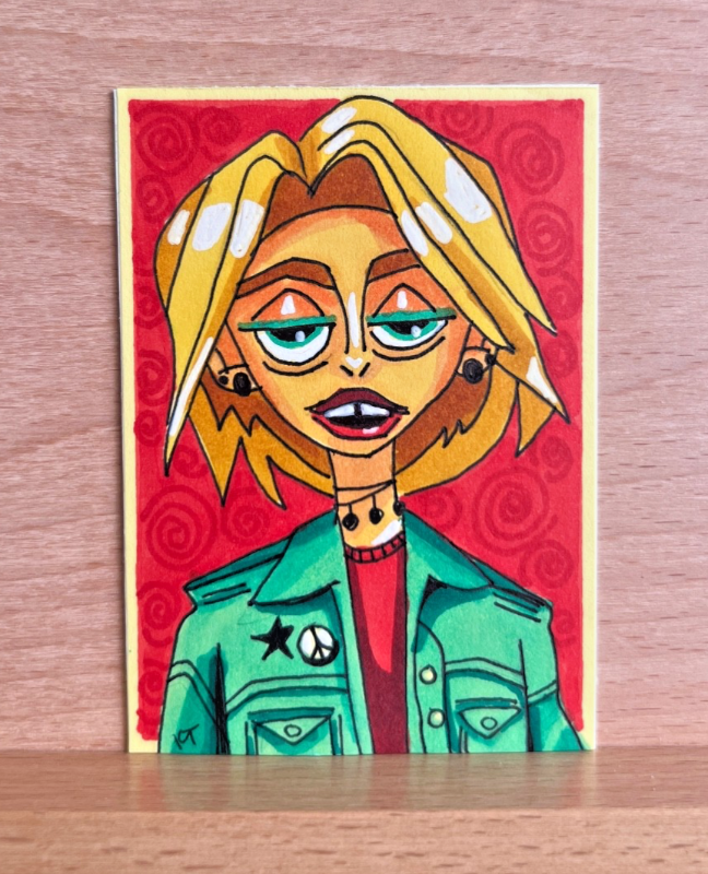 Punk Is Still Alive: Reese aceo art card