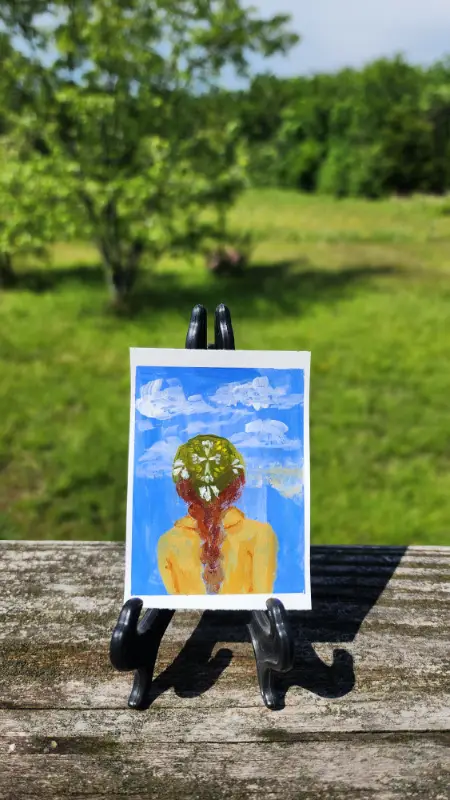 Bandanas & Braids aceo art card