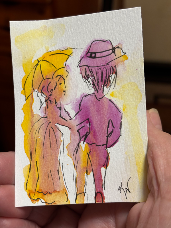 “Happy Together” aceo art card