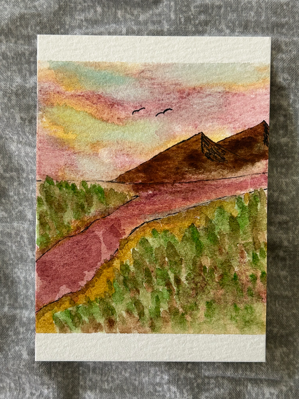 Blood Ridge aceo art card