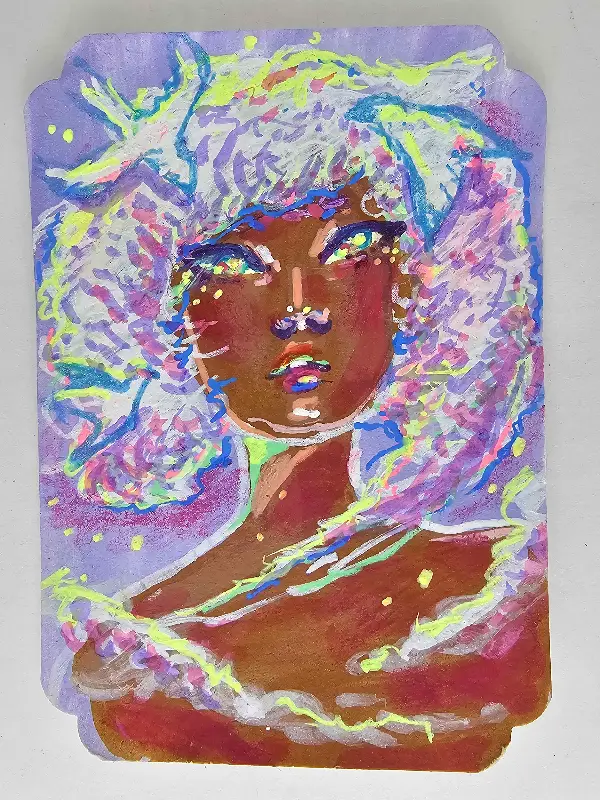 Head in the Clouds aceo art card