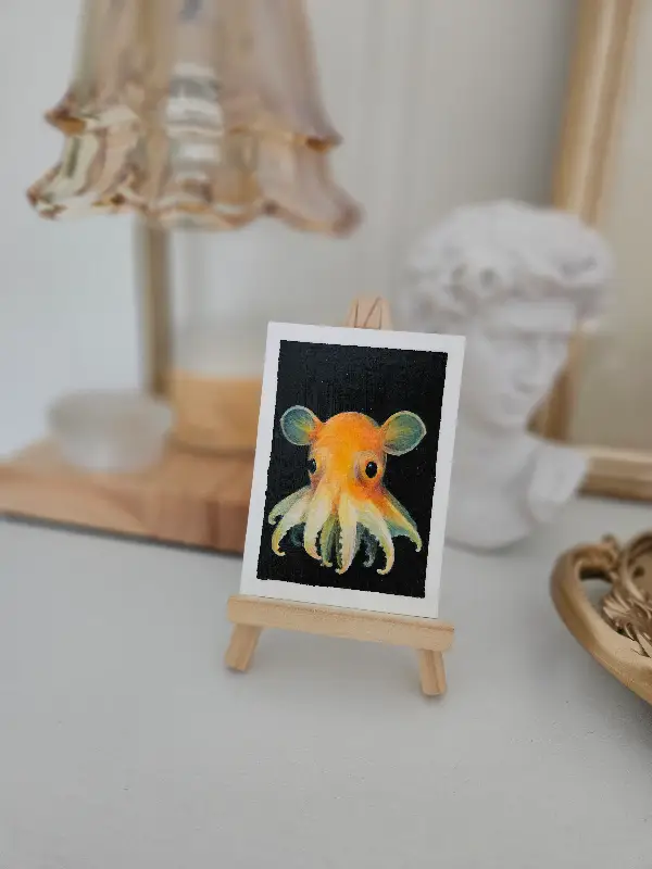 Dumbo Octopus aceo art card
