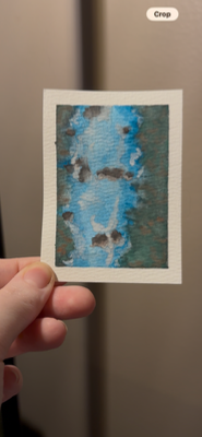 Rocky River aceo art card thumbnail 1