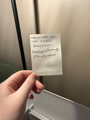 Rocky River aceo art card thumbnail 2